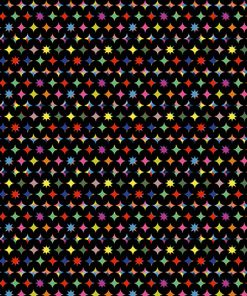 Circus Spectacular- Diamonds & Stars (Black)