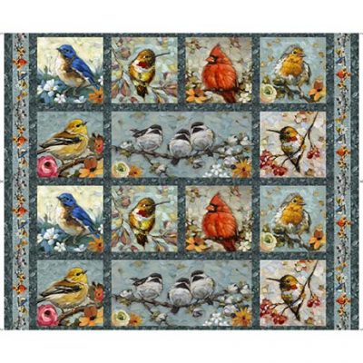 Joyful Garden// Bird Picture Patches (Multi)